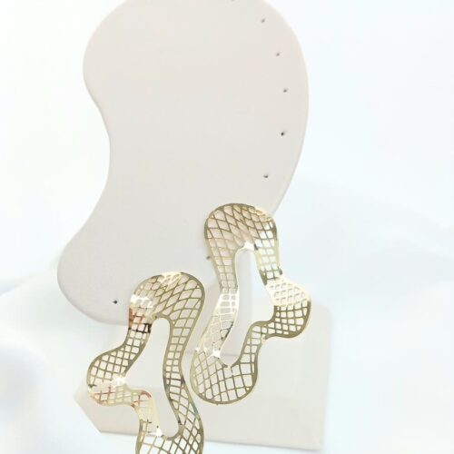 Brinco Orgânico Vazado B.Ouro Grande