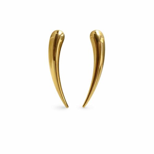 brinco gota duplo liso