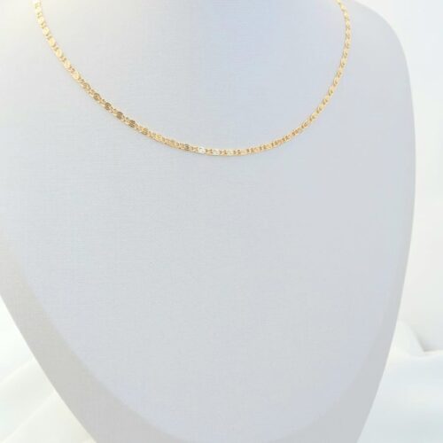 Choker Modelo Mini S Banho de Ouro