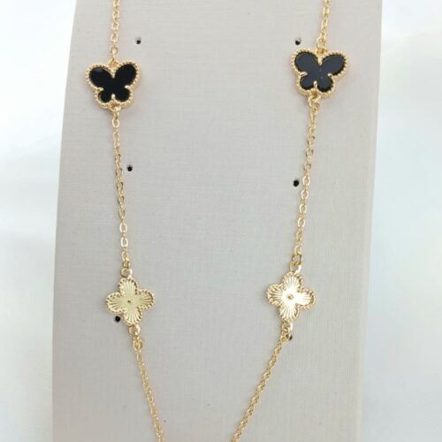 Choker com Pingente Borboleta