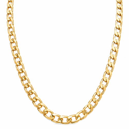 Corrente Masculina Fecho de Boia no Banho de Ouro 18K 45CM