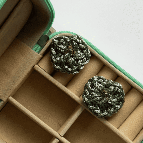 Brinco Ponto de Luz com Crochê