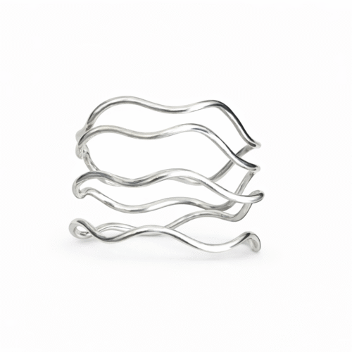 Anel Prata 925 Voltas Liso