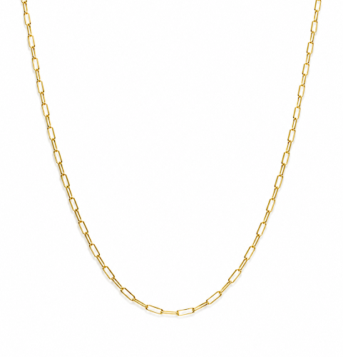 Corrente Masculina Elos Cadeados no Banho de Ouro 18K 60CM