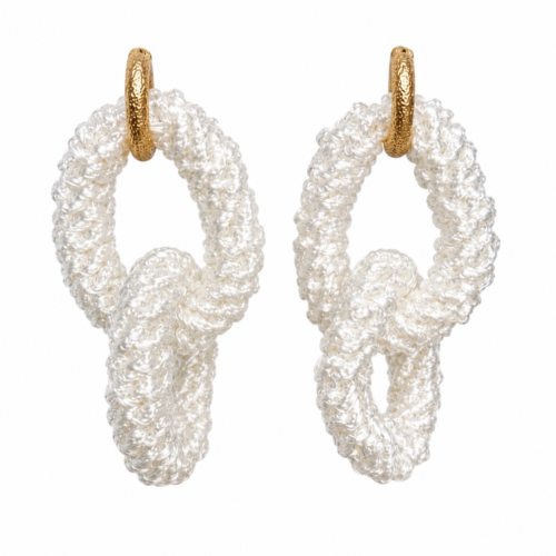 Brinco Autoral Branco Argola